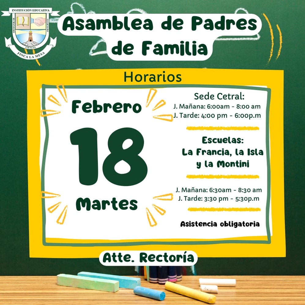 Asamblea de padres - febrero
