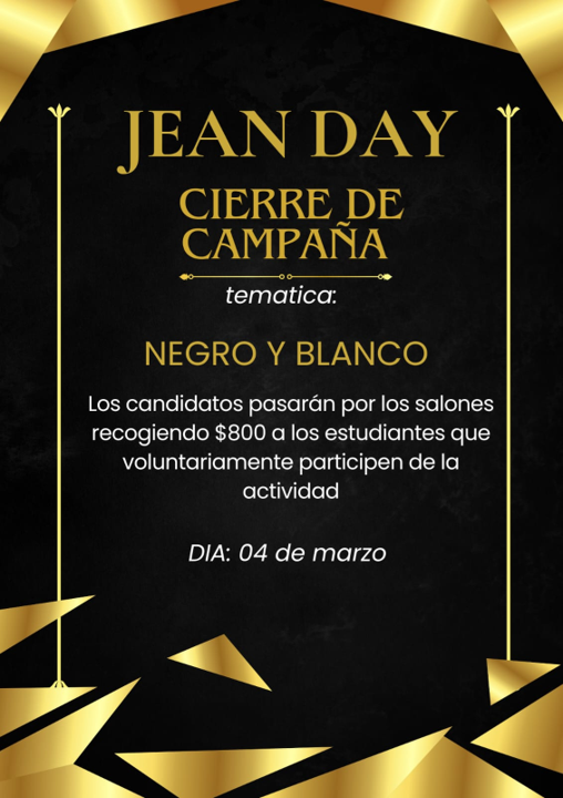 Jeanday cierre de campaña