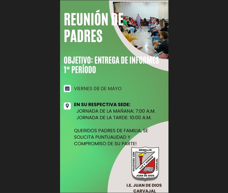 Entrega de informes académicos 1er periodo