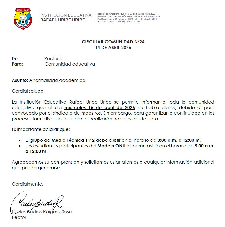 Anormalidad academica.