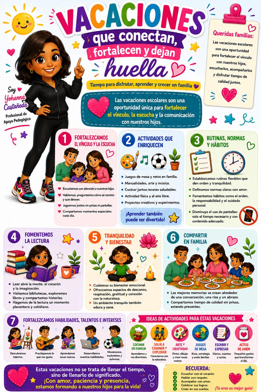 Vacaciones que conecten y dejan huella, tiempo para disfrutar, aprender y crecer en familia.