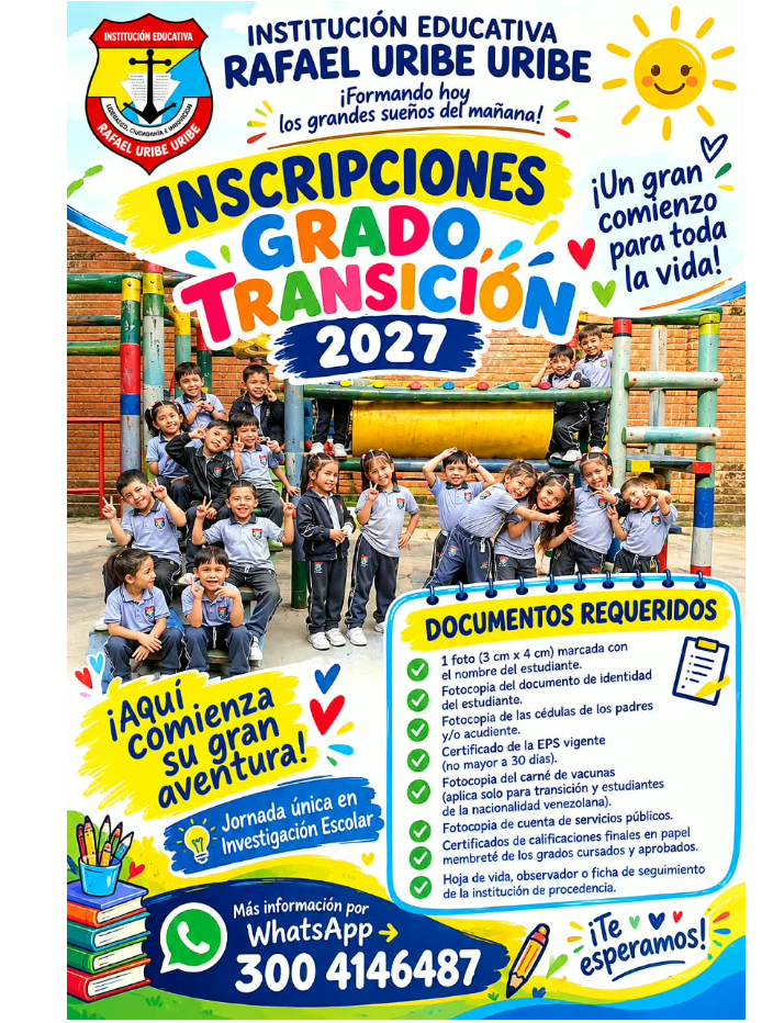 INSCRIPCIONES TRANSICIÓN 2027