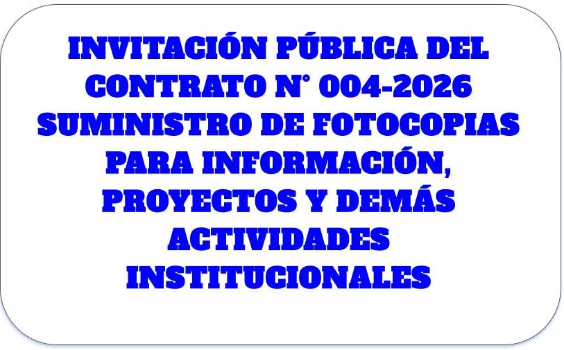 INVITACION CONTRATO 04-2026 SUMINISTRO DE FOTOCOPIAS