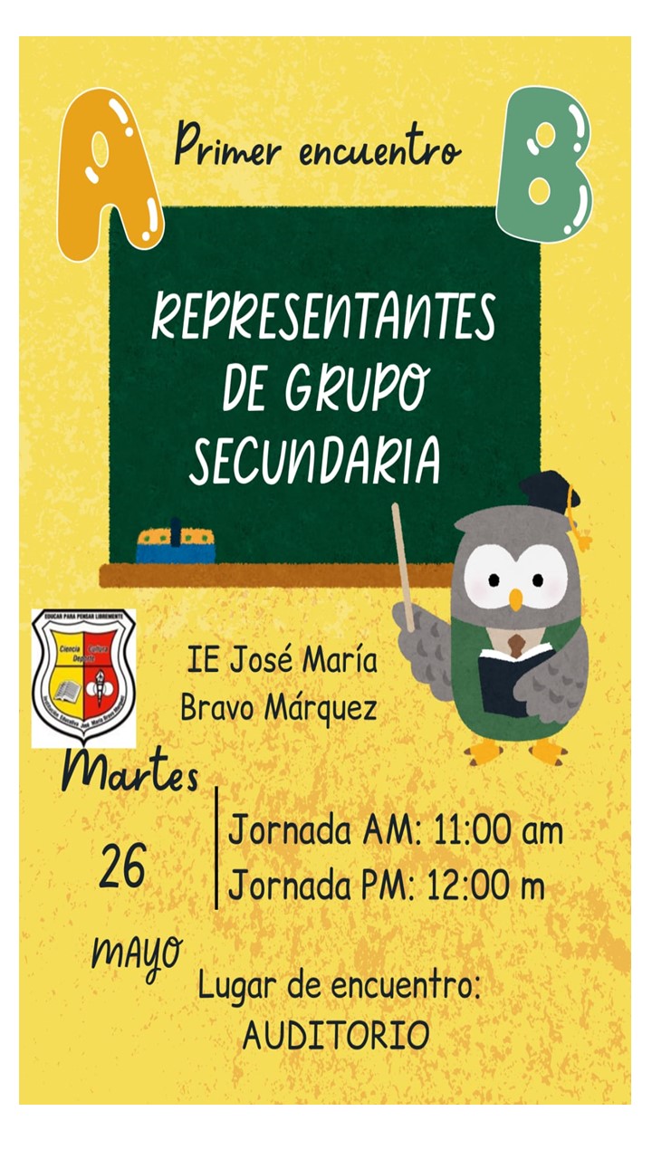 Primer Encuentro de representantes de grupo de secundaria 2026.