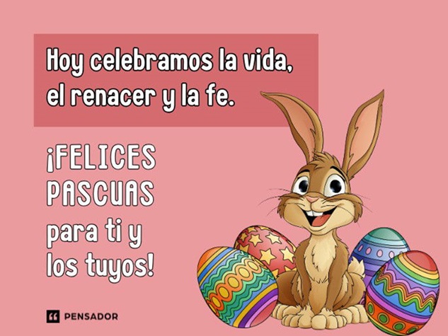 HOY CELEBRAMOS QUE LA LUZ VENCE SIEMPRE A LA OSCURIDAD.   FELICES PASCUAS.