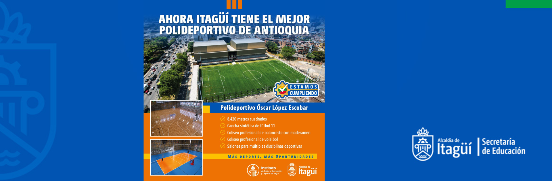Ahora Itagüí tiene el mejor polideportivo de Antioquia