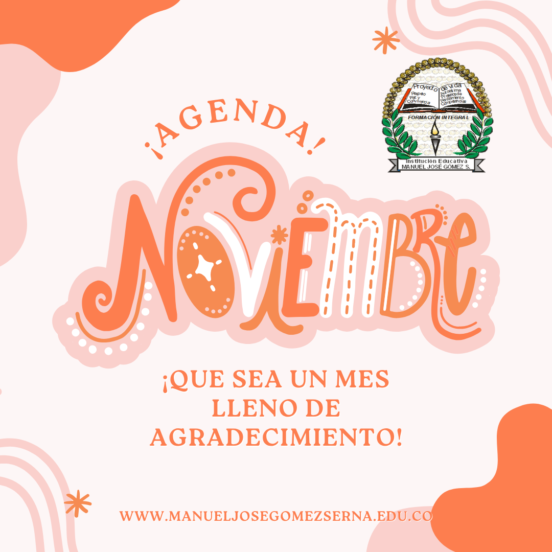 Agenda semanal Noviembre
