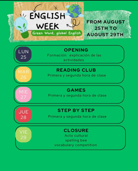 ENGLISH WEEK GREN WORLD, GLOBAL ENGLISH