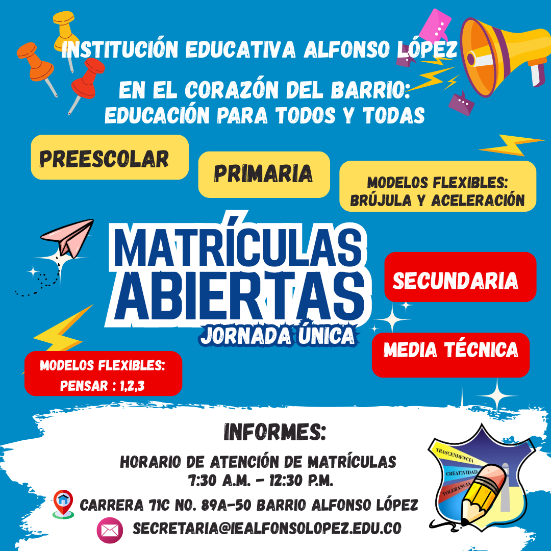 MATRÍCULAS ABIERTAS