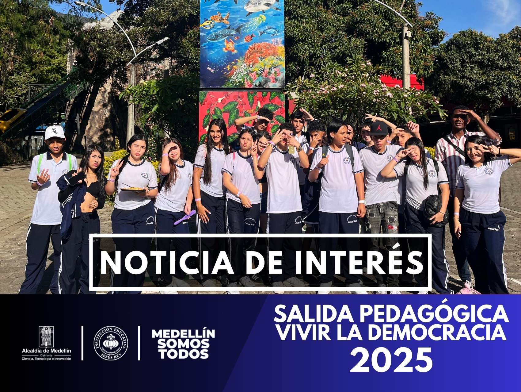 El proyecto Vivencia de la Democracia permitió a los estudiantes, en el Parque Norte, experimentar derechos, elegir actividades y fortalecer la convivencia con apoyo de familias e institución.