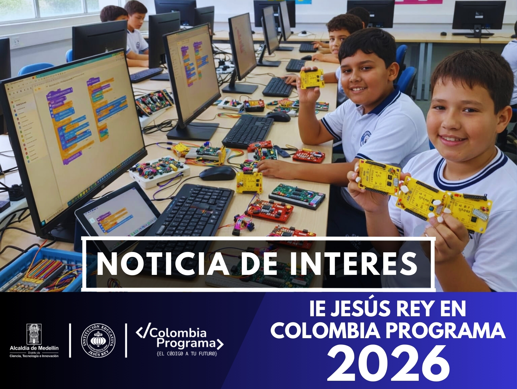 La Institución Educativa Jesús Rey le abre la puerta a la Cuarta Revolución Industrial