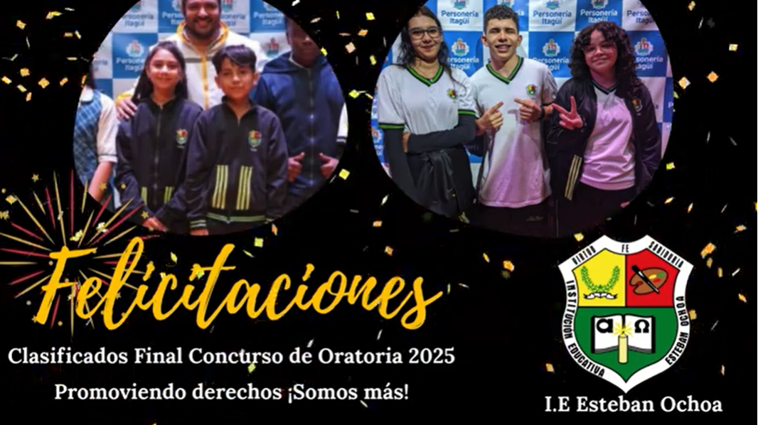 Finalistas Ochoístas concurso de Oratoria 2025