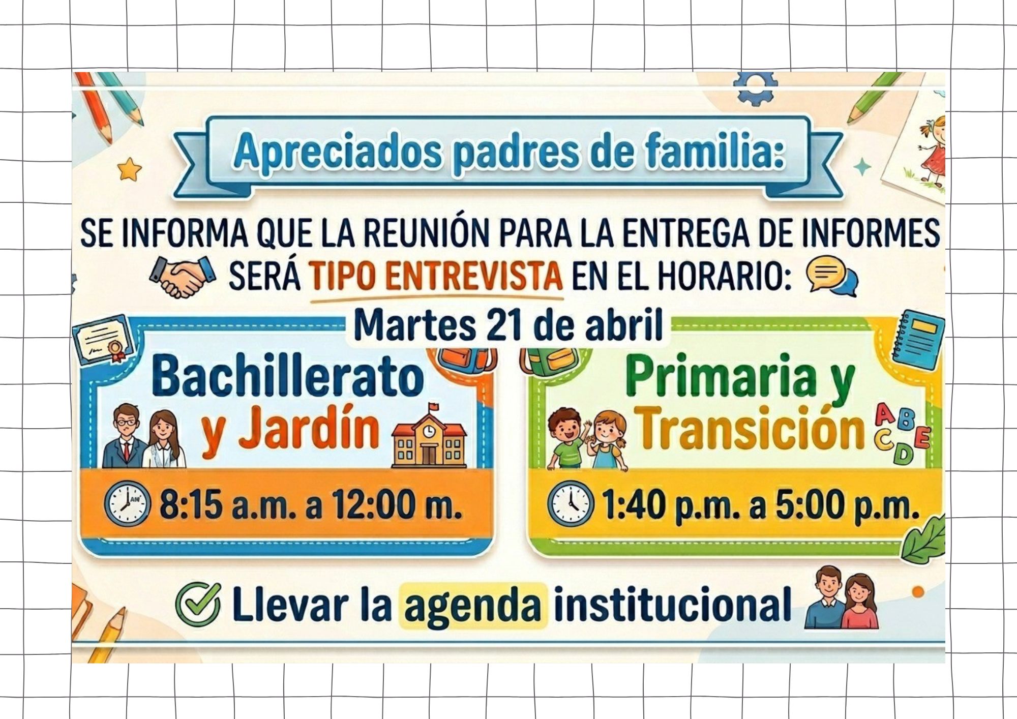 Reunión informes primer período