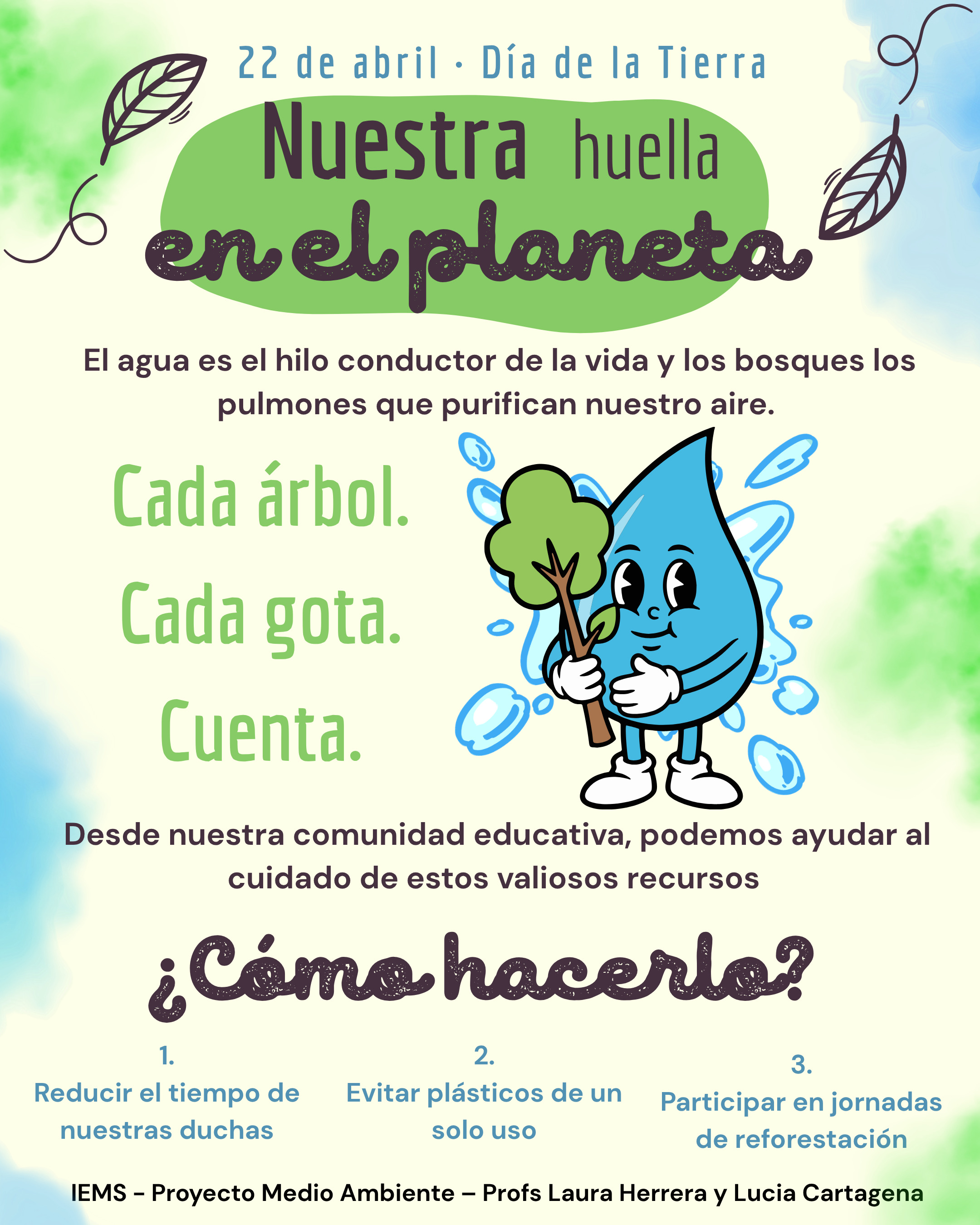 Día de la Tierra 22 de abril nuestra institución desde el proyecto de Educación Ambiental