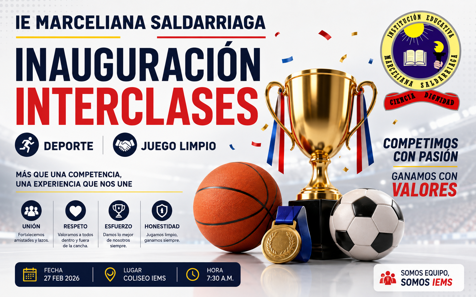 Inaguración interclases IEMS 2026