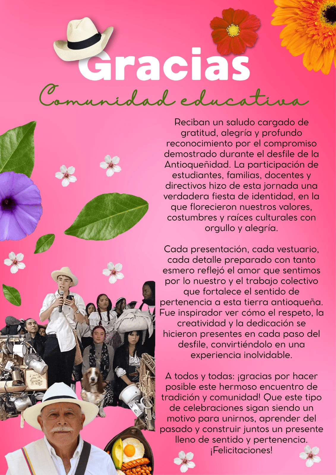 Carta agradecimiento