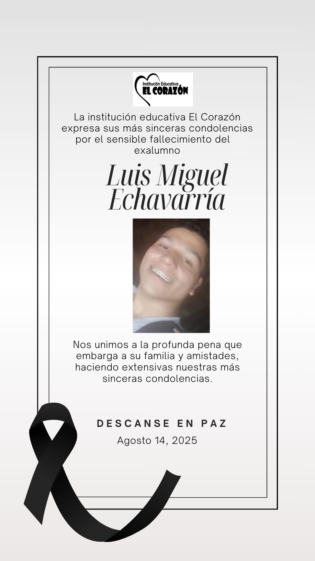Condolencias