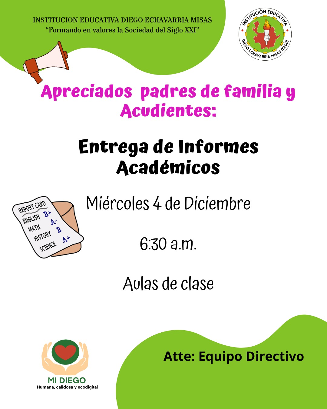Entrega de notas