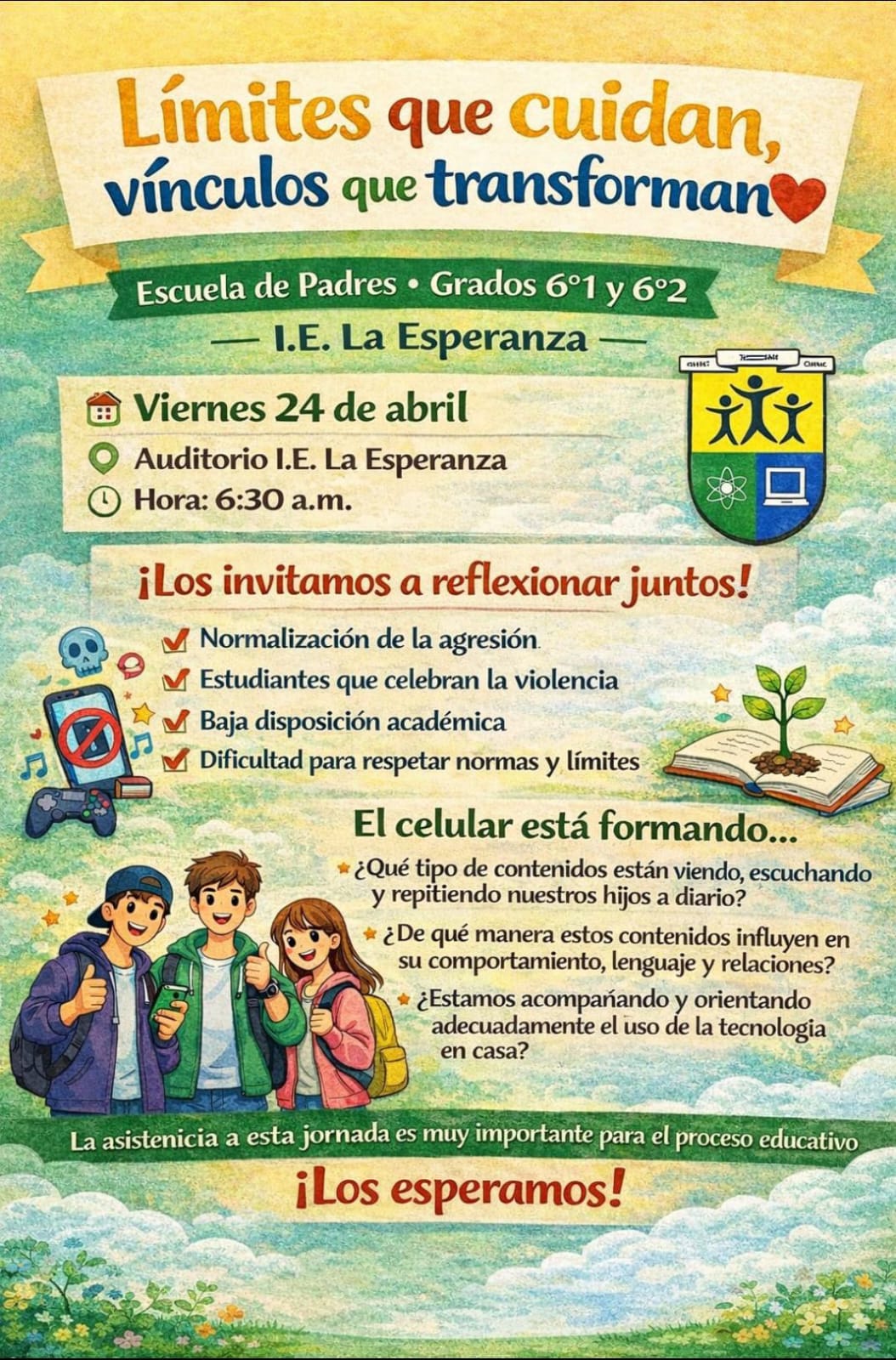 Escuela de padres realizada el día viernes 24 de abril del 2026