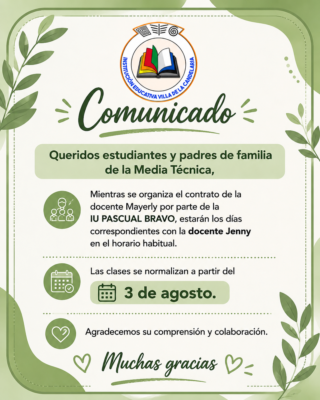 Información importante
