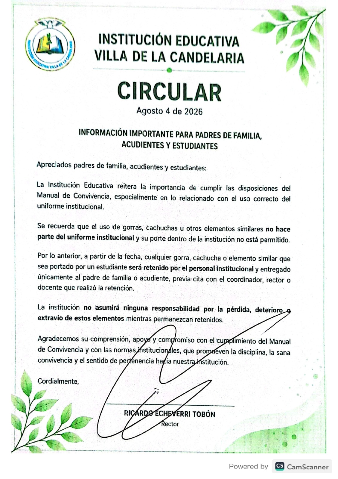 Circular agosto 4 de 2026