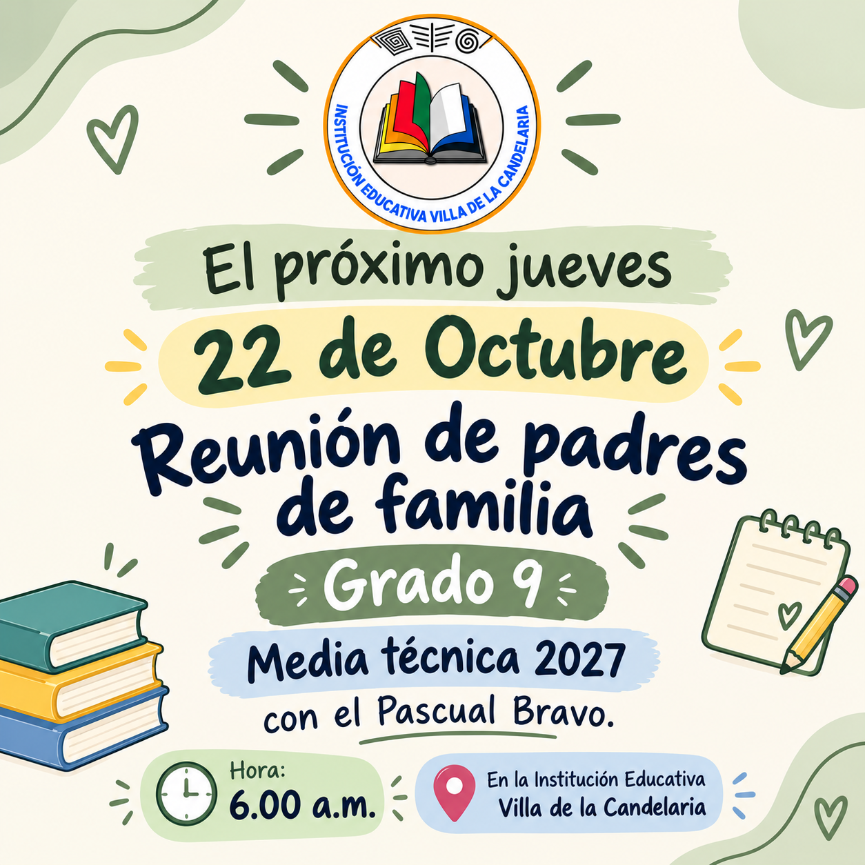 REUNIÓN DE PADRES DE FAMILIA GRADO 9