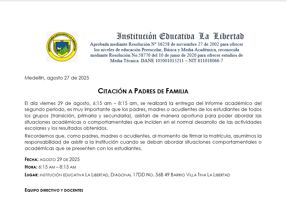 NFORME 2 PERIODO