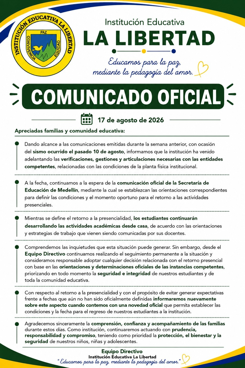 COMUNICADO