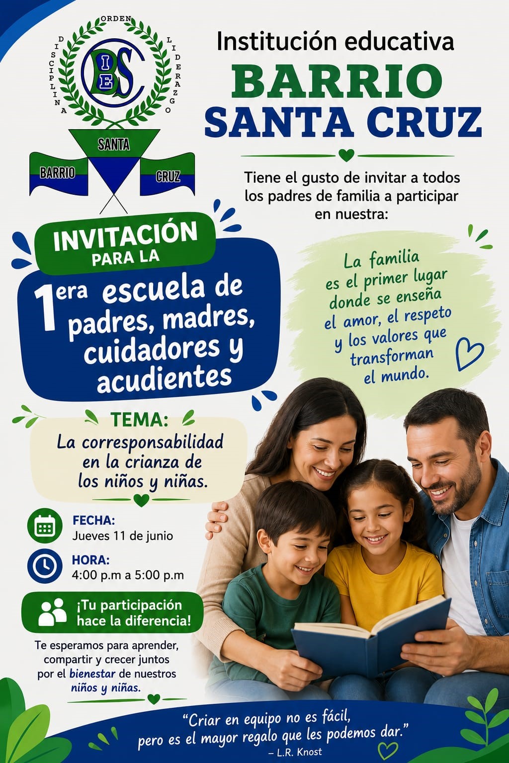¡NO FALTES! 
¡TE ESPERAMOS!