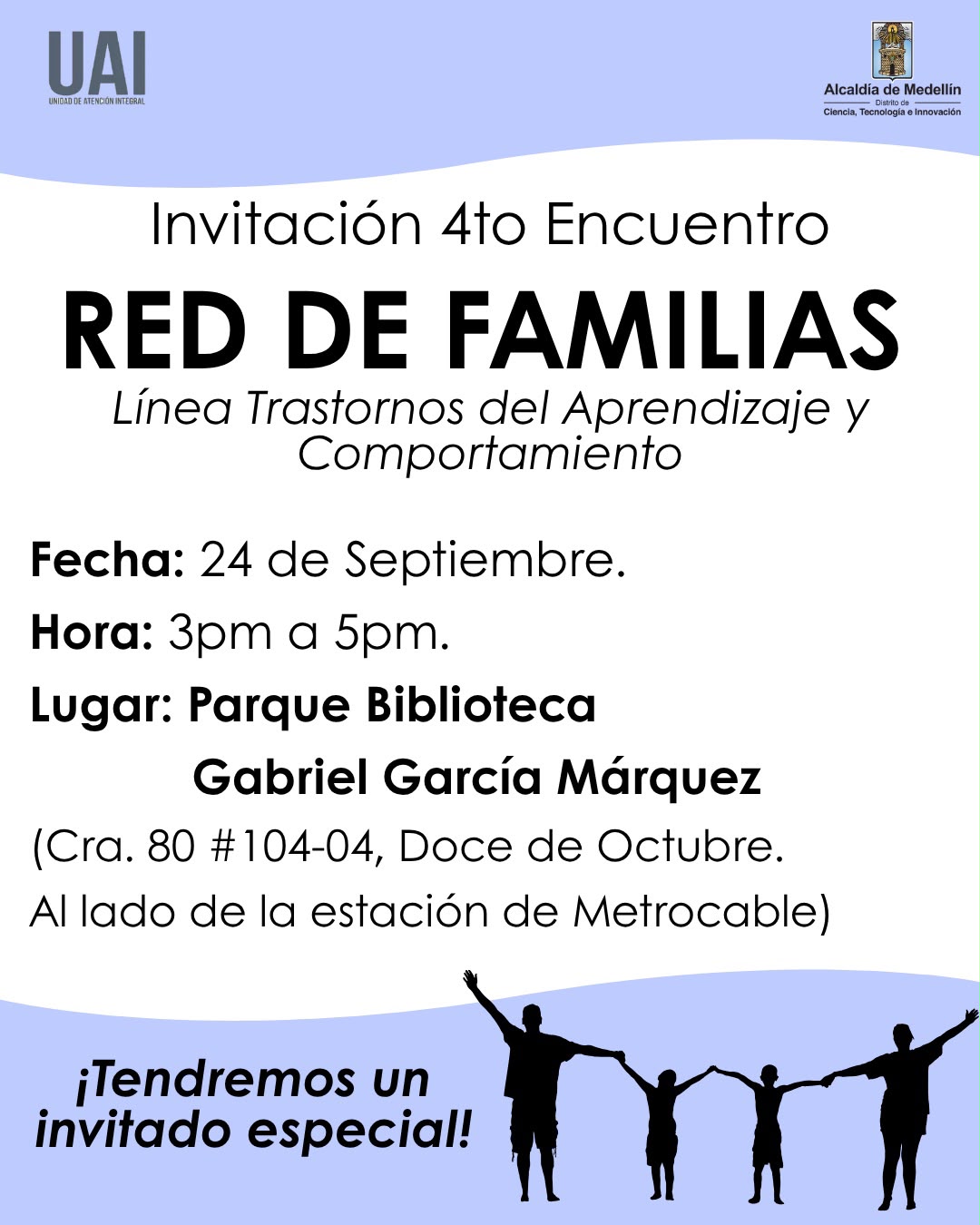 Invitamos a todas las familias al cuarto encuentro de la Red Familias de la línea de Apoyo TAC. Un espacio para conectar, aprender y compartir.
