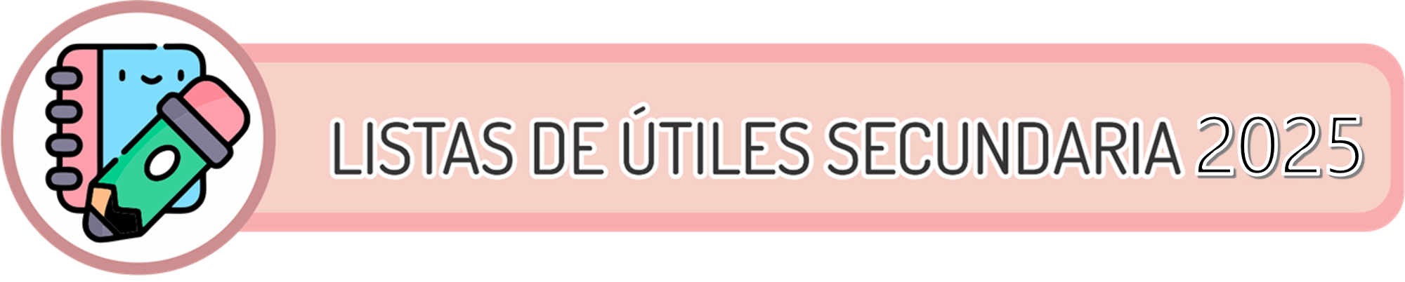 Lista de útiles secundaria