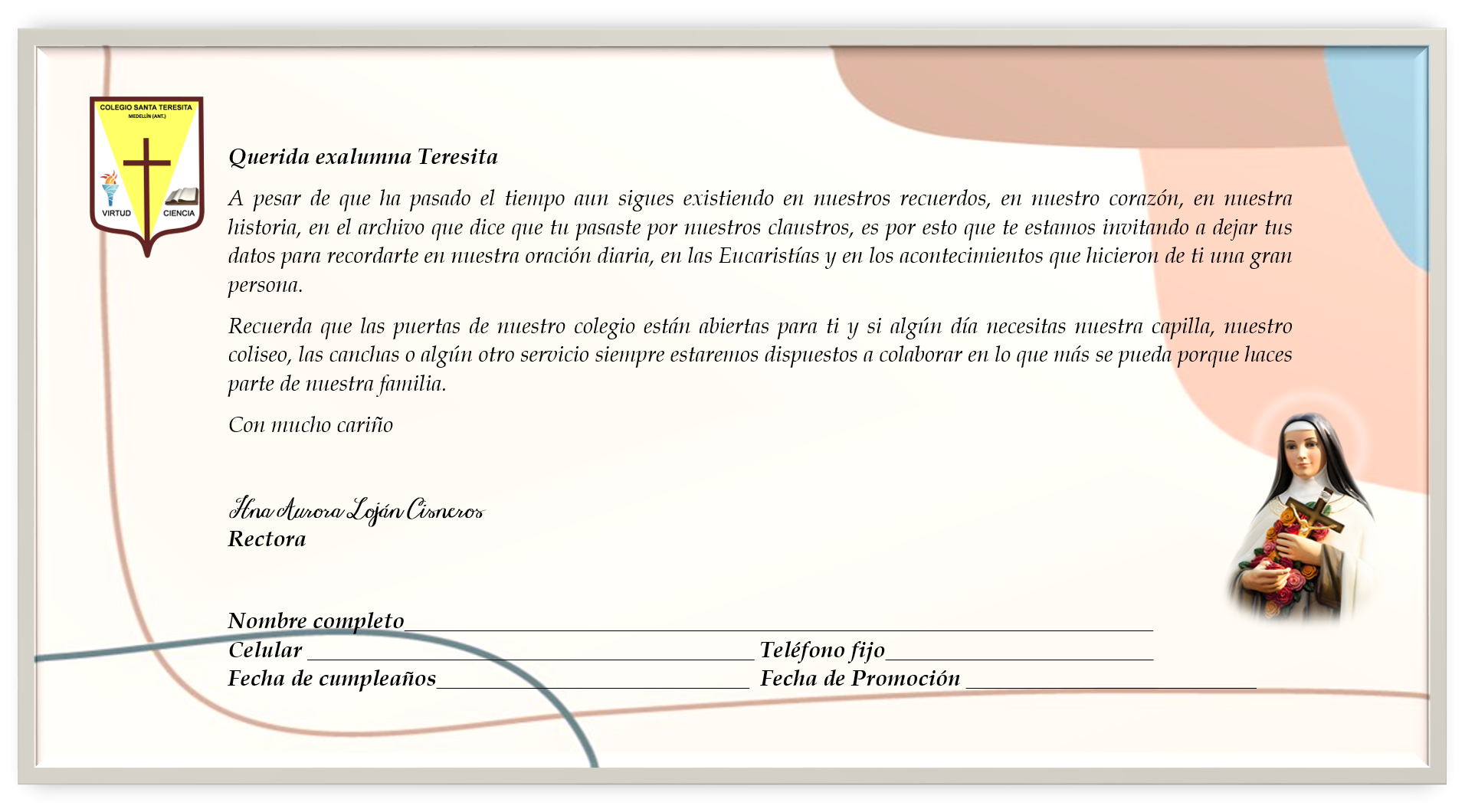 Invitaci&oacute;n Exalumnas